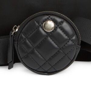 Kurt Geiger Black Quilted Bag Charm, NWOT